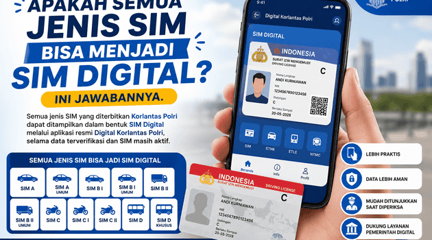 Apakah Semua Jenis SIM Bisa Menjadi SIM Digital? Ini Jawabannya