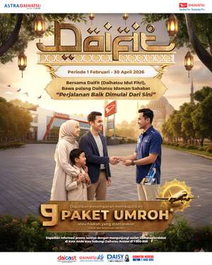 Daihatsu Umumkan Pemenang Program DAIFIT 2026, Hadirkan 9 Hadiah Paket Umroh untuk Sahabat Setia