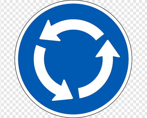 Png Transparent Traffic Sign Graphy Roundabout Road Logo Transport Mandatory Sign