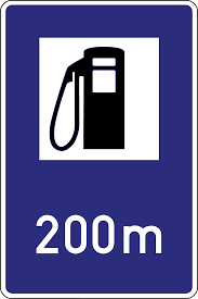 Rambu Petunjuk Pom Bensin