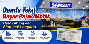 Simulasi Denda Pajak Mobil Berdasarkan Lama Keterlambatan