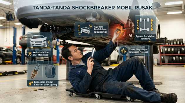 Ciri-Ciri Shockbreaker Mobil Rusak Kenali Gejalanya