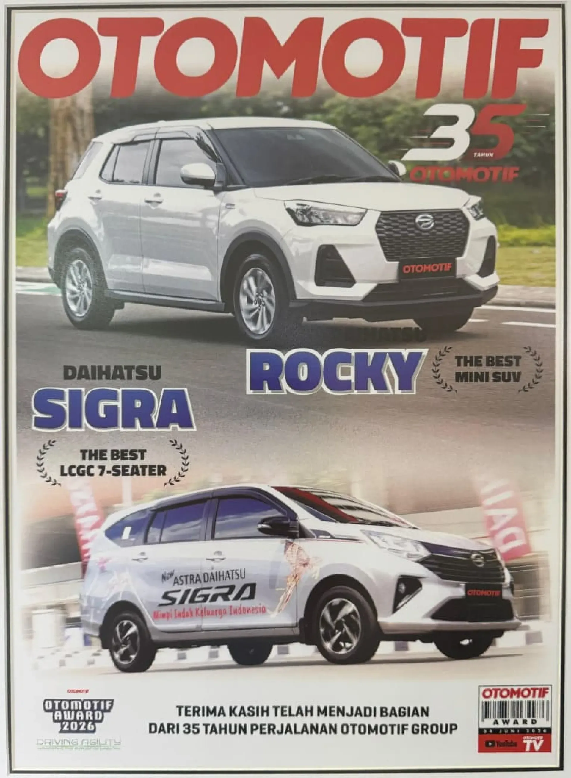 Otomotif Award 2026 Daihatsu Sigra & Daihatsu Rocky 1
